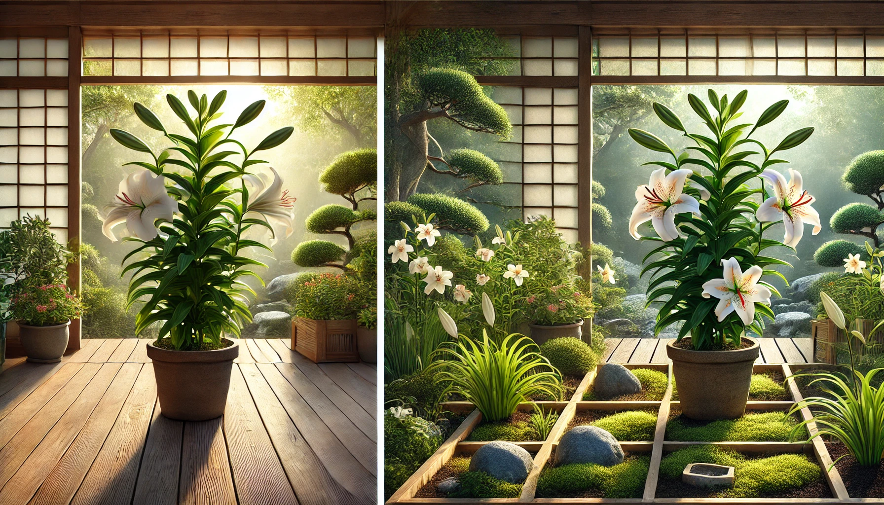ユリの育て方 鉢植えと地植えとの違い
