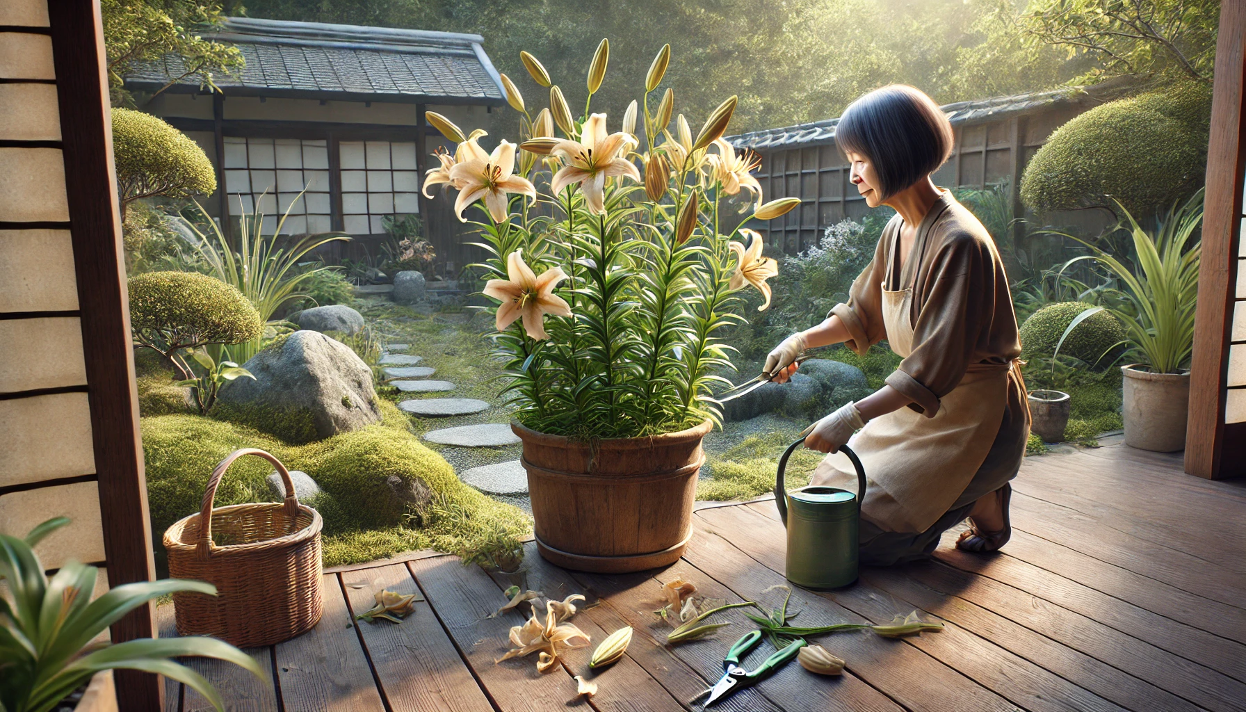 鉢植えのユリの花が終わったらどうすればいいですか?