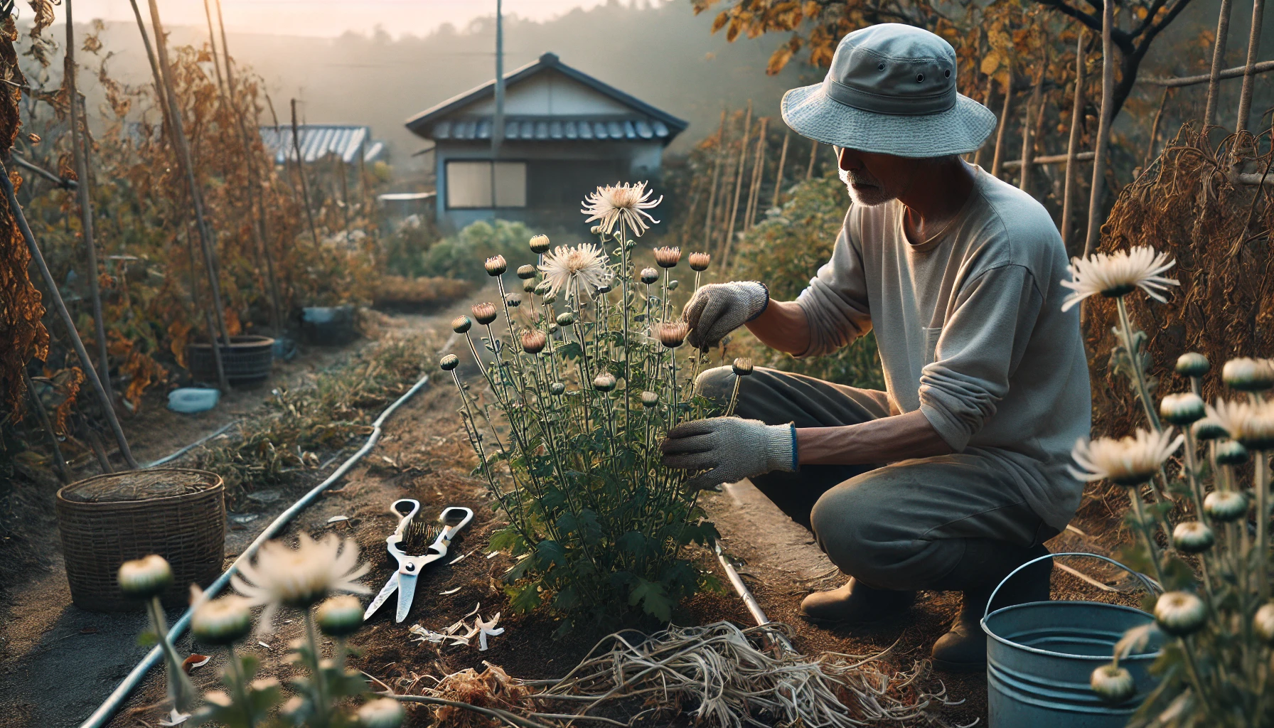 菊の育て方で花が終わったらすべき作業