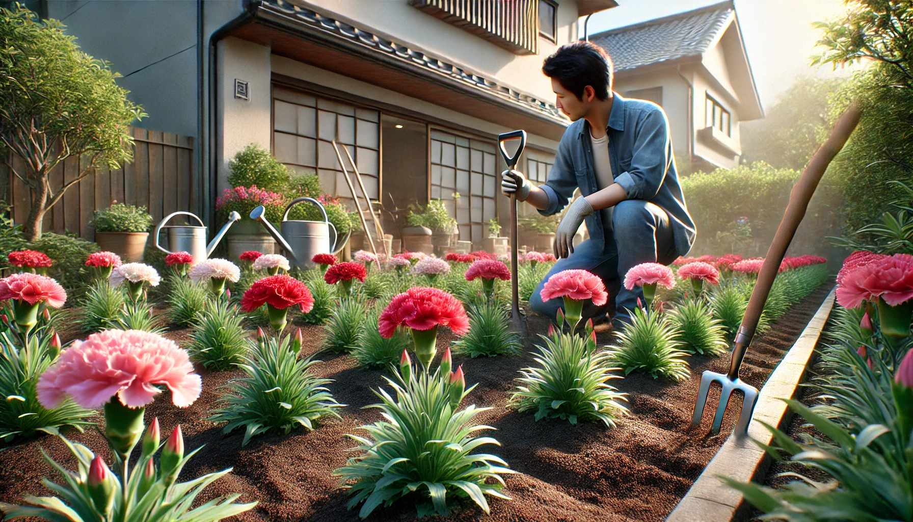 カーネーションの地植え育て方の基本