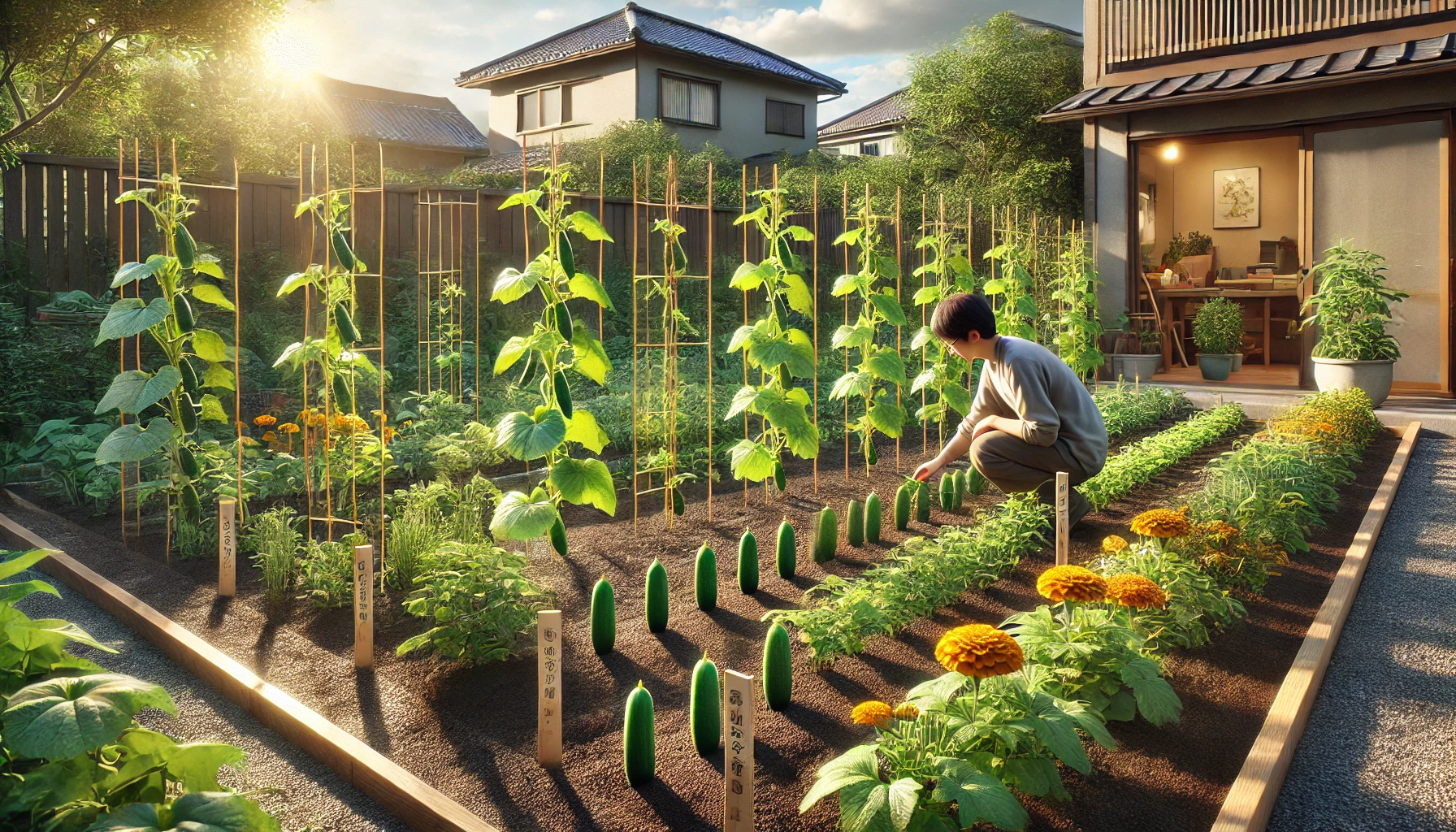 きゅうりのコンパニオンプランツ|植え方とおすすめの組み合わせ