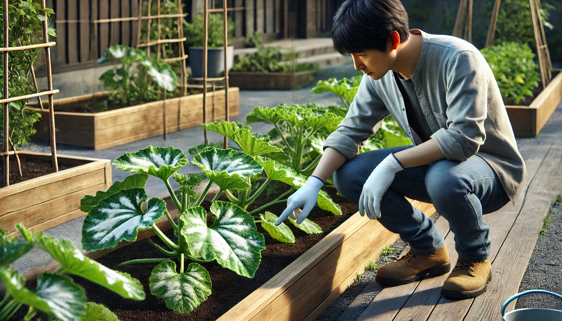 ズッキーニのうどんこ病 見分け方の実践編