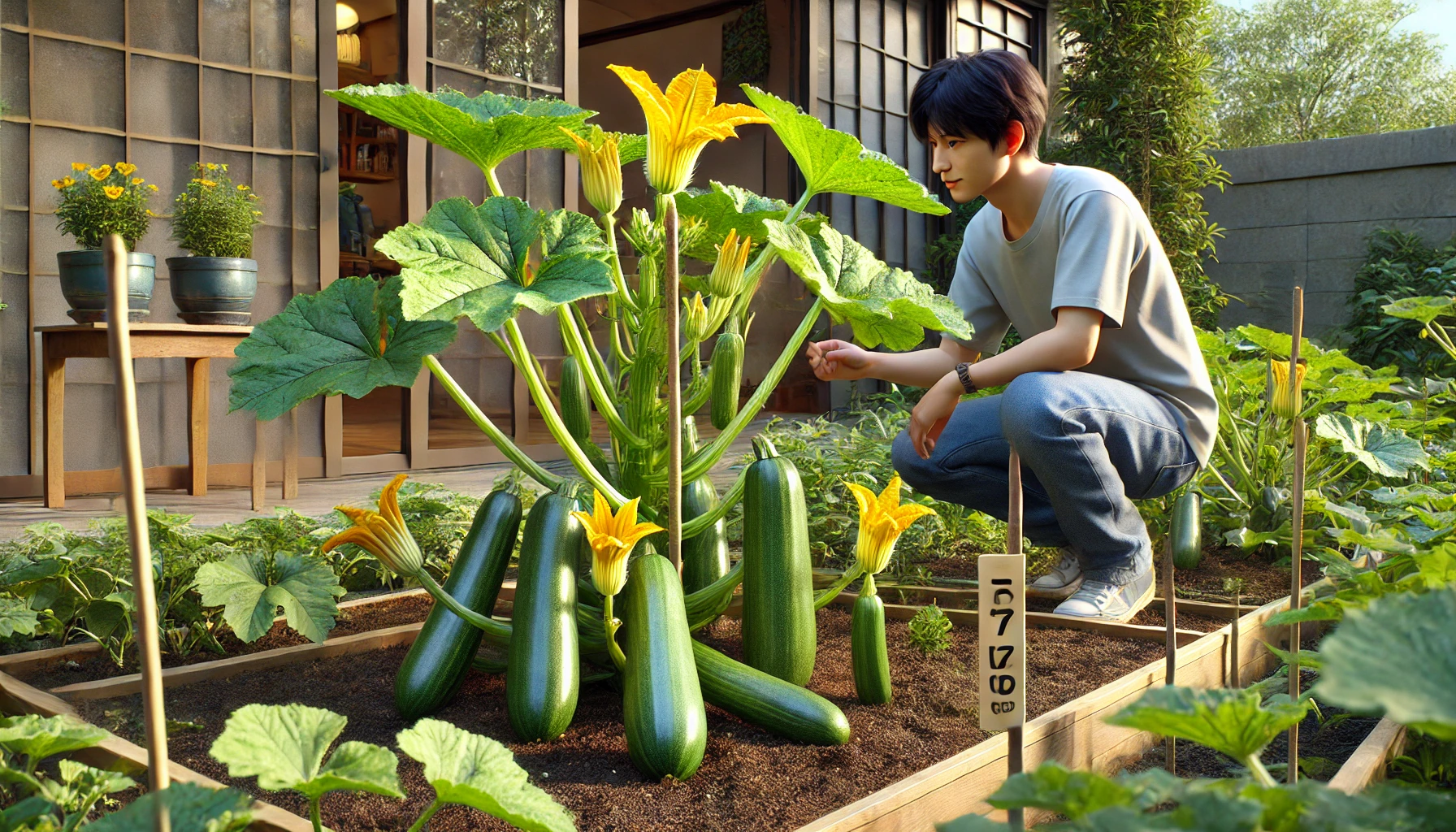 ズッキーニは一株で何本取れますか?