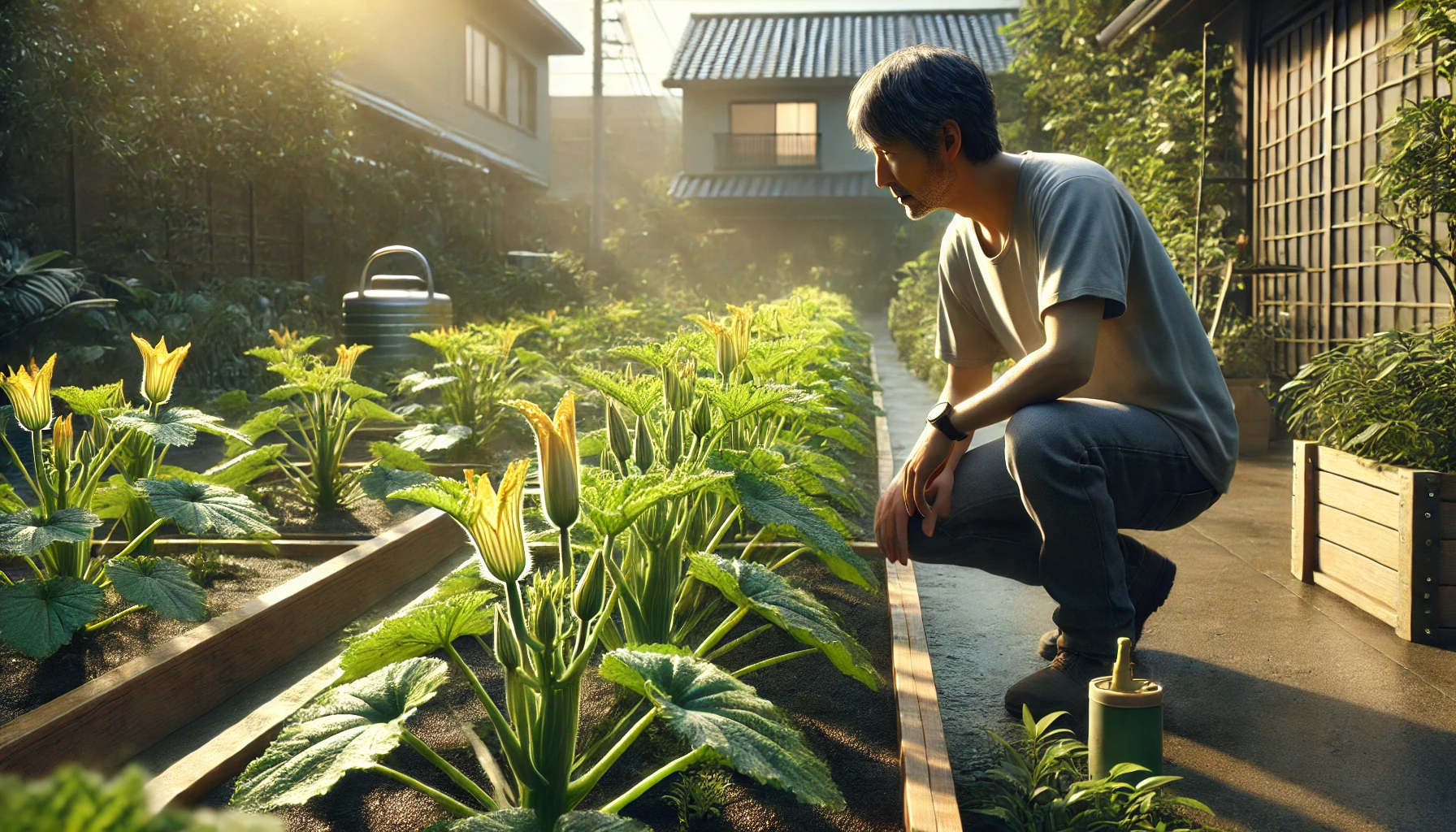 ズッキーニの雄花が咲かない理由と対策