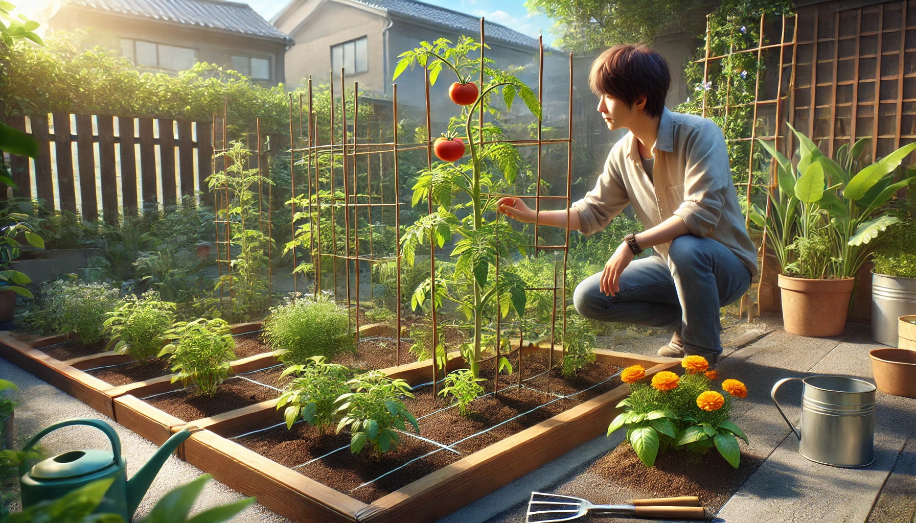 トマトのコンパニオンプランツの植え方の基本とは
