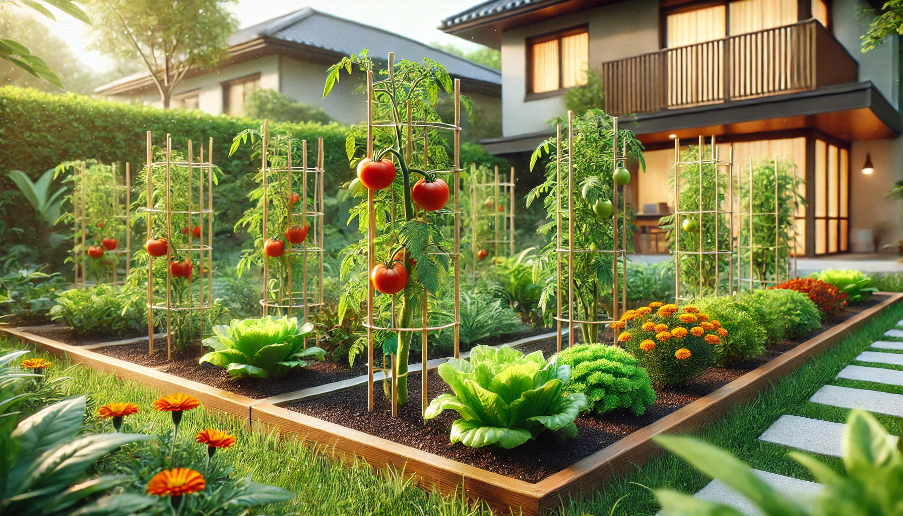 トマトと一緒に植えた方が良い苗は?