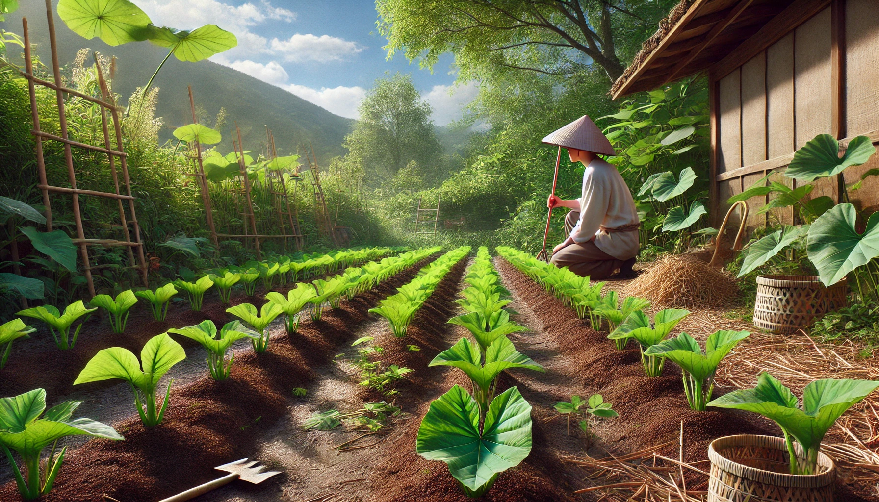 里芋を浅植えで失敗しない育て方