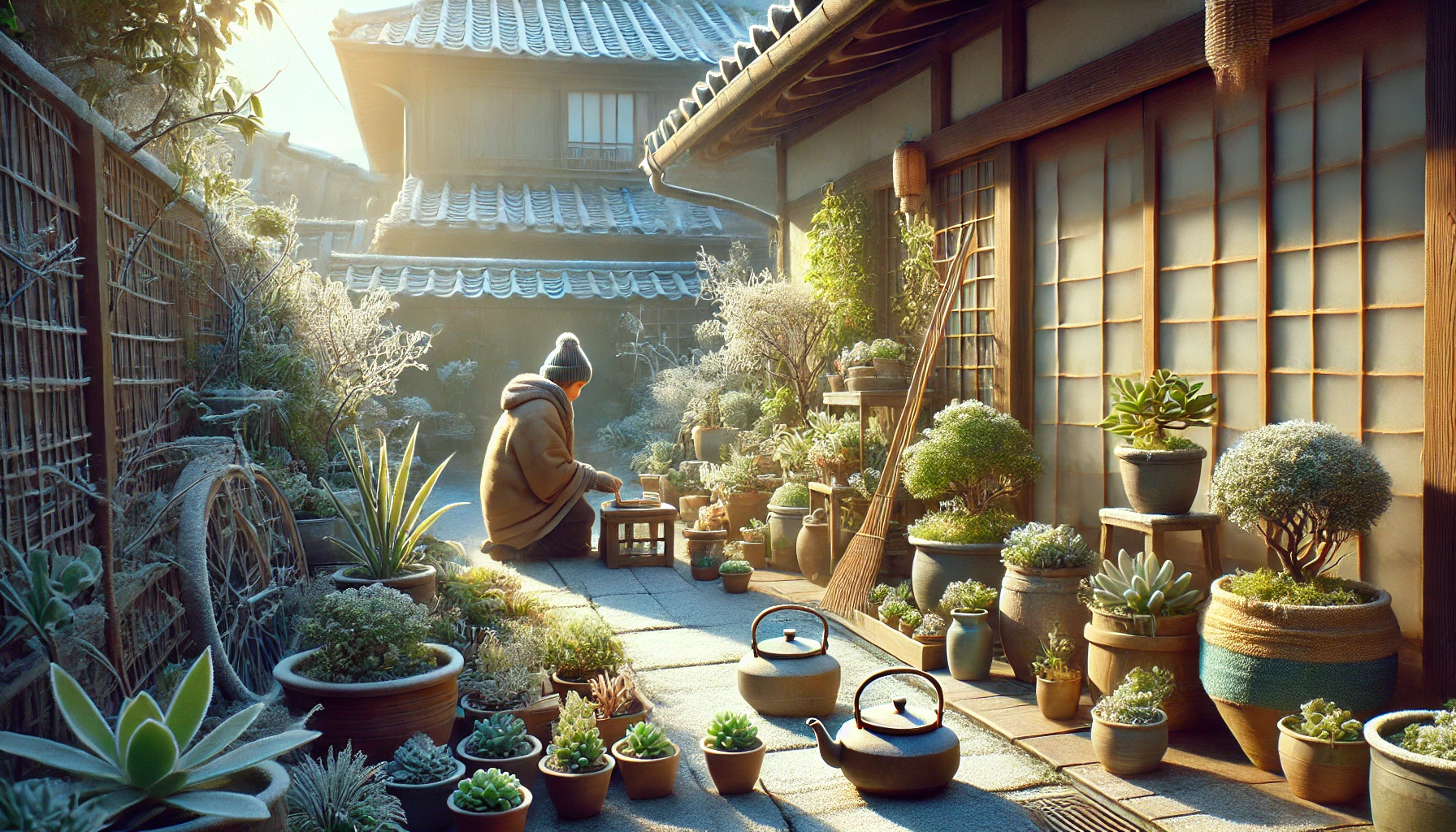 多肉植物の冬の屋外での管理方法
